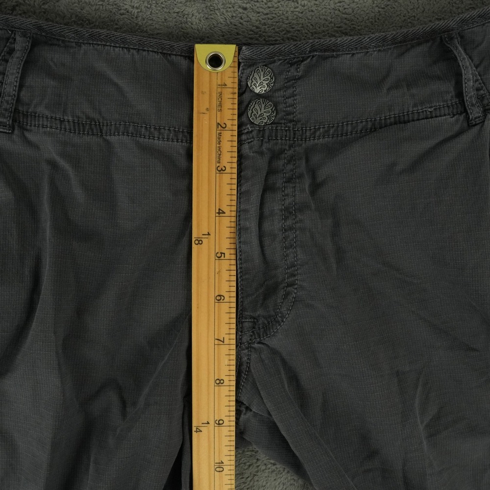 prAna Kadri Pants Womens 8 Gray Organic Cotton Ripstop Hiking Cargo Jogger - Picture 10 of 13